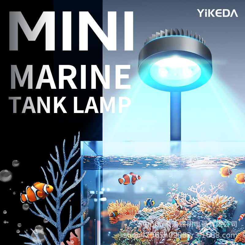 Klip LED rasvjeta za akvarij, USB napajanje, aluminijska legura, mini energetski štedljivo osvjetljenje za vodene biljke