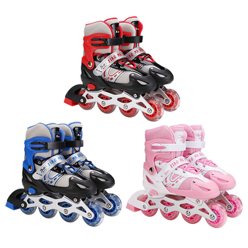 Dječji inline set s zaštitnom opremom, gornji PU+mesh, potplat PP, kotači PVC, jednoslojna šasija, unisex