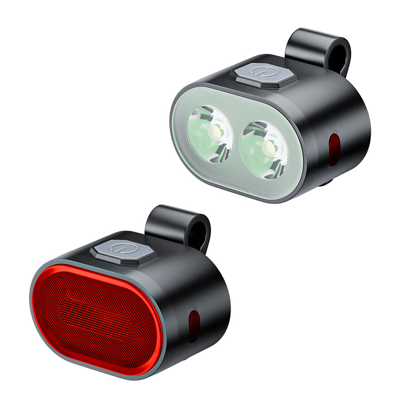 Lumină frontală pentru bicicletă – 5W cu laser, rază 200–500 m, baterie 5000 mAh, rotire la 360°