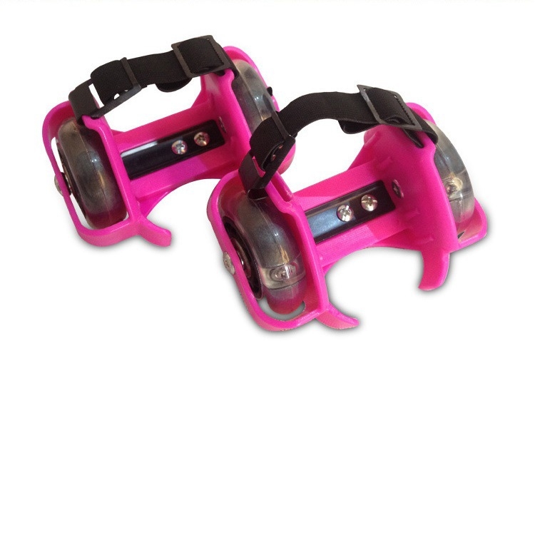 Zhe Jia Role pentru copii luminoase, cu roți pe două rânduri, PVC partea superioară, talpă TPR