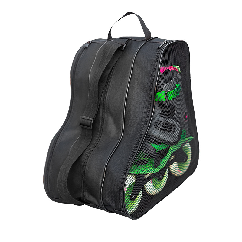 BROITON Torba za pohranu rolki za djecu — trokutasta torba s tri sloja za inline skates, preko ramena
