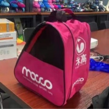 Mihao Dječja Torba za Rolanje, Trokutasto Oblikovana Prenosna Torba, Višeslojni Dizajn s Polu-Mrežom, Gornji Materijal PU+ Mreža, Potplat TPR, Kotači u Jednoj Redu