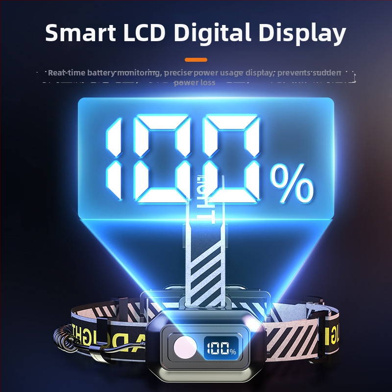 LED čelovka s nabíjaním cez USB, 1200mAh batéria, 10W, dosah nad 500 m