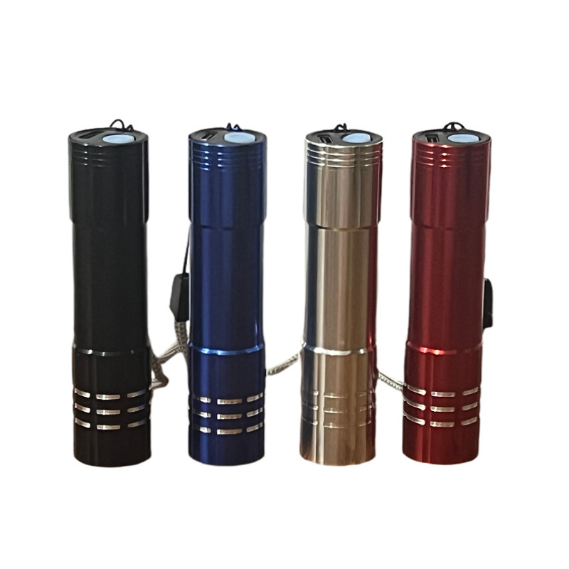 LED svjetiljka USB punjenje, aluminijska legura, ugrađena baterija, domet 100–200 m