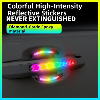 Pás proti kolízii so farebnými reflexnými nálepkami pre všeobecné použitie