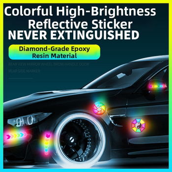 Pás proti kolízii so farebnými reflexnými nálepkami pre všeobecné použitie