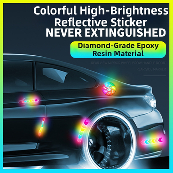 Pás proti kolízii so farebnými reflexnými nálepkami pre všeobecné použitie