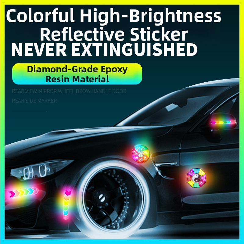 Pás proti kolízii so farebnými reflexnými nálepkami pre všeobecné použitie