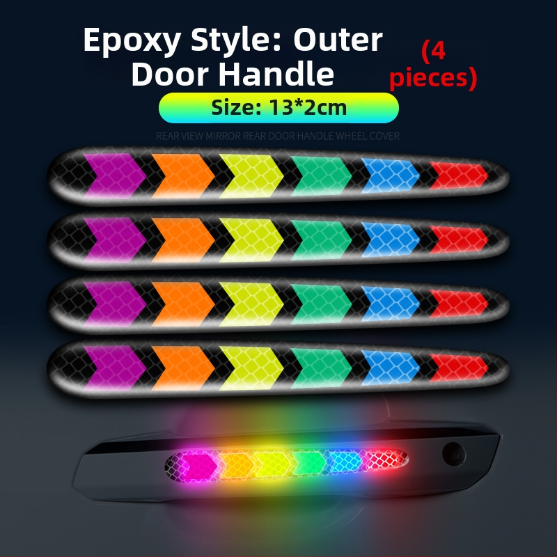 Pás proti kolízii so farebnými reflexnými nálepkami pre všeobecné použitie