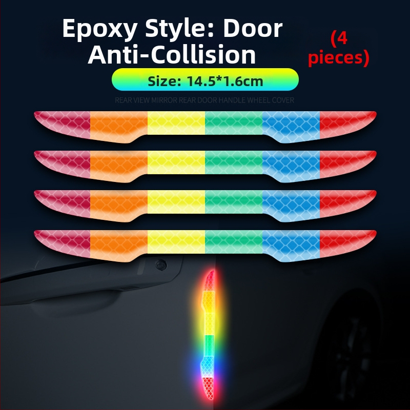 Pás proti kolízii so farebnými reflexnými nálepkami pre všeobecné použitie