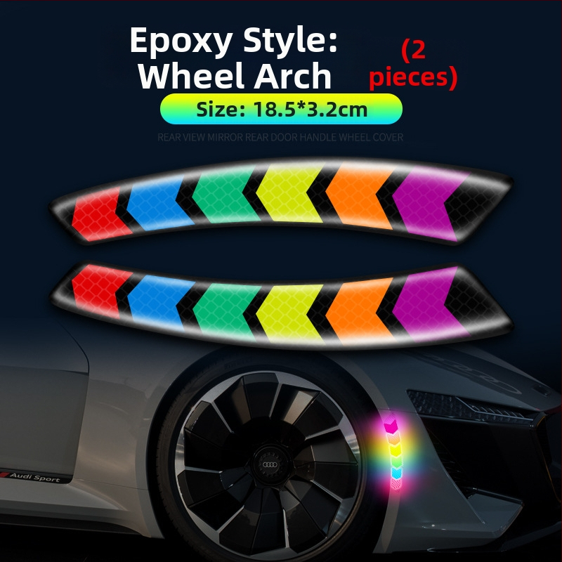 Pás proti kolízii so farebnými reflexnými nálepkami pre všeobecné použitie