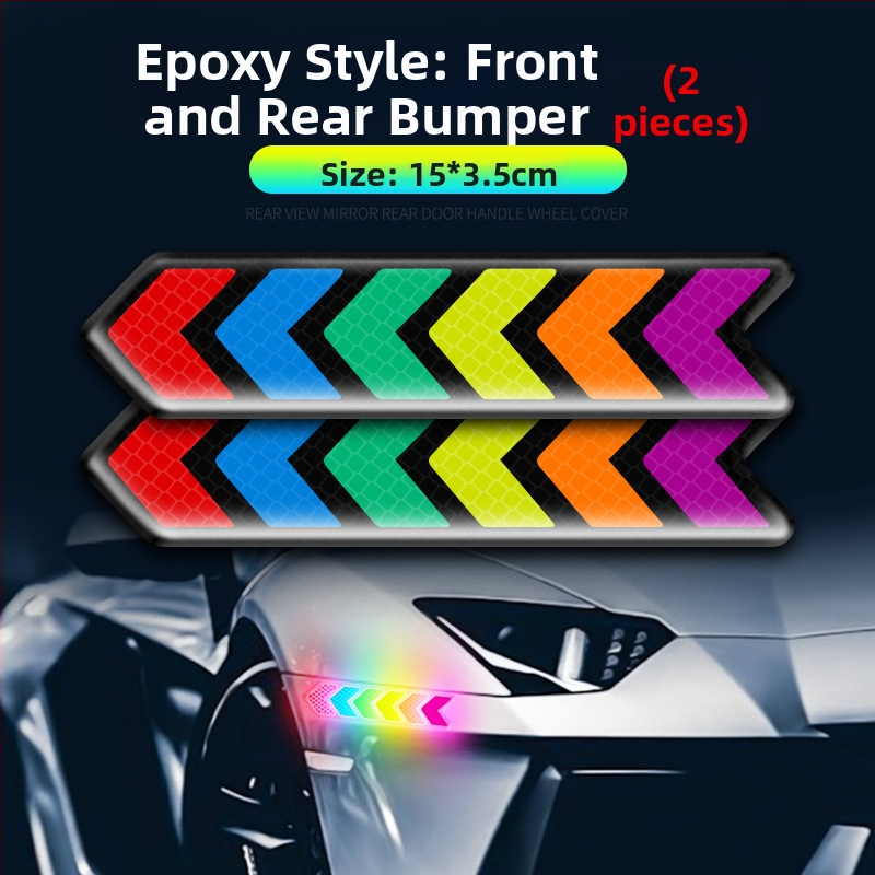 Pás proti kolízii so farebnými reflexnými nálepkami pre všeobecné použitie