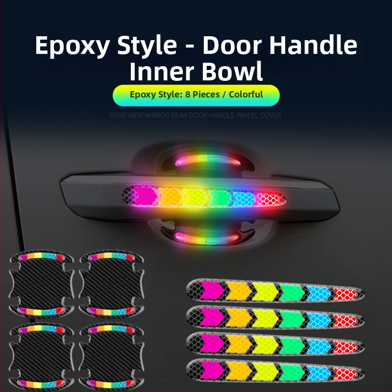 Pás proti kolízii so farebnými reflexnými nálepkami pre všeobecné použitie