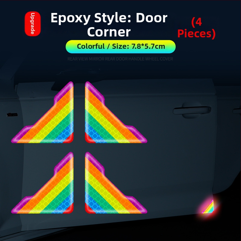 Pás proti kolízii so farebnými reflexnými nálepkami pre všeobecné použitie