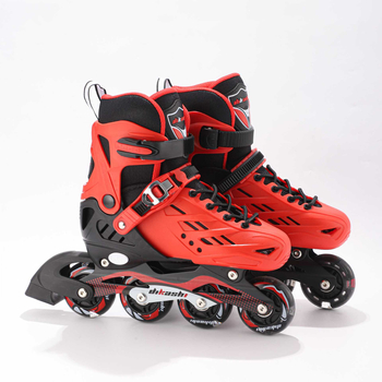 Patine cu role pentru începători – partea superioară PU+ plasă, talpă TPR, roți într-un singur rând, roți TPU, universal