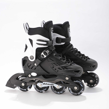 Patine cu role pentru începători – partea superioară PU+ plasă, talpă TPR, roți într-un singur rând, roți TPU, universal