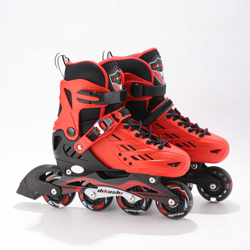 Patine cu role pentru începători – partea superioară PU+ plasă, talpă TPR, roți într-un singur rând, roți TPU, universal