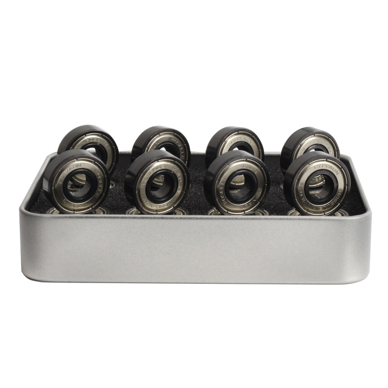 608Z високоскоростни безшумни лагери за ролкови кънки, едноредови, комплект 16 бр., за кънки, скейтборд и дрифт бордове