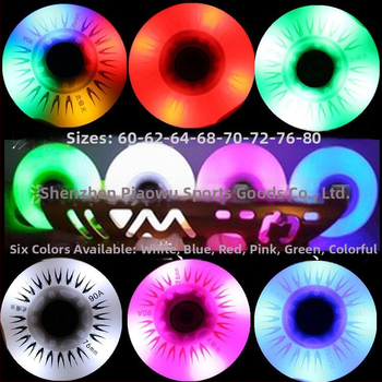 Detské korčule s žiariacimi PU kolieskami, PU horná časť, jednotný rad