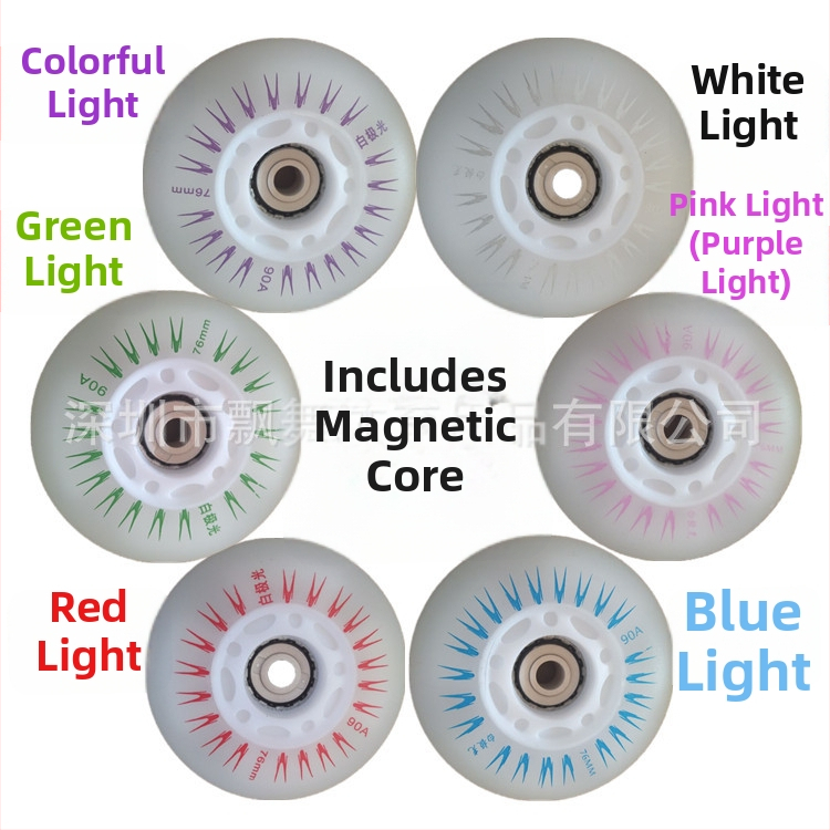 Detské korčule s žiariacimi PU kolieskami, PU horná časť, jednotný rad