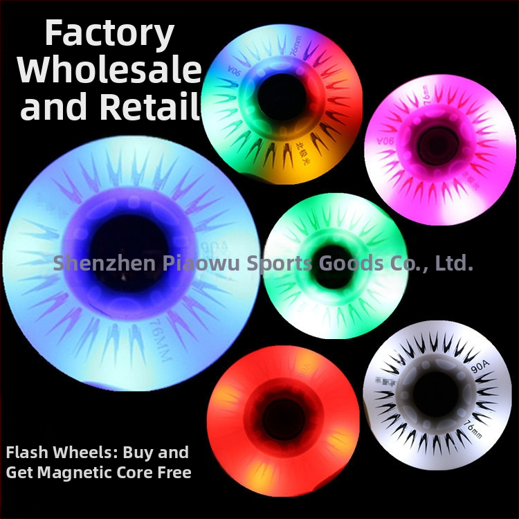 Detské korčule s žiariacimi PU kolieskami, PU horná časť, jednotný rad