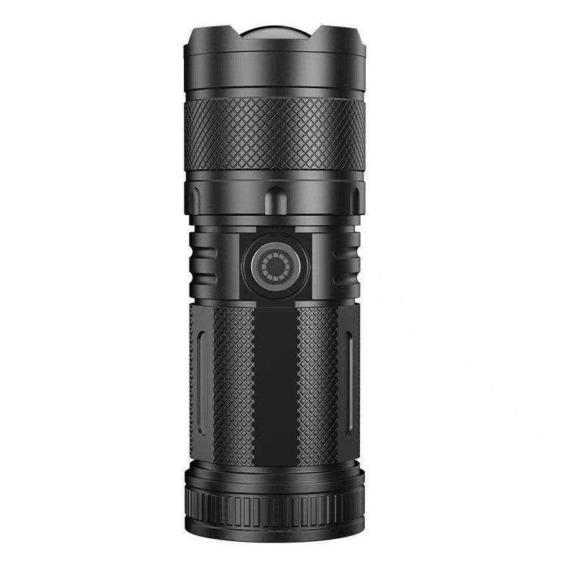 LED svjetiljka s cilindričnim kućištem i podesivim fokusom – punjiva, 1500mAh, 10W, domet 100–200 m, ABS kućište