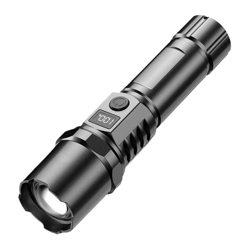 LED baterija s USB punjenjem, 15W, 1200mAh, ručno punjenje, višenamjenski za kampiranje i patrolu