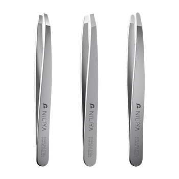 Niliya високопрецизен комплект за вежди и премахване на косми – клип за вежди, клещи за премахване на косми по лицето и брада, пинсети за изкуствени мигли