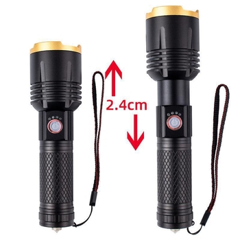 Taktička LED svjetiljka s laserskim zrakom, aluminijska legura, 18650 baterija, vodootporna, domet preko 500 m