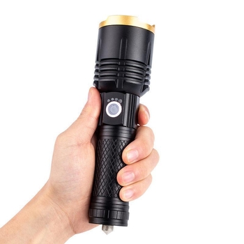 Taktička LED svjetiljka s laserskim zrakom, aluminijska legura, 18650 baterija, vodootporna, domet preko 500 m