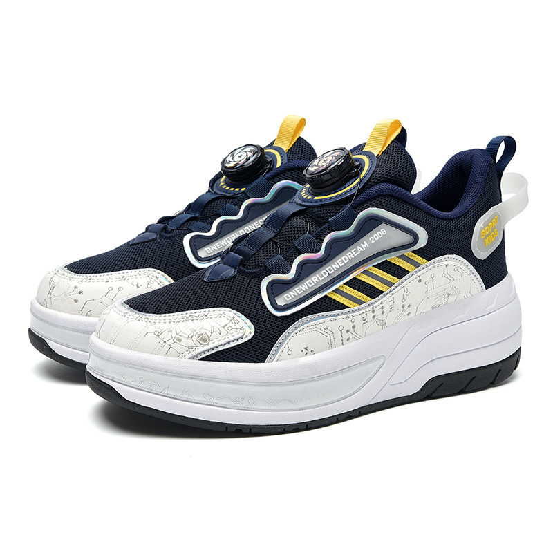 Guipai Shi Četverokota Rolne Tenice s PU Kotačićima, Dvostruke Serije Kotača, Univerzalno za Muškarce, Žene i Djecu, Cipele za Hodanje