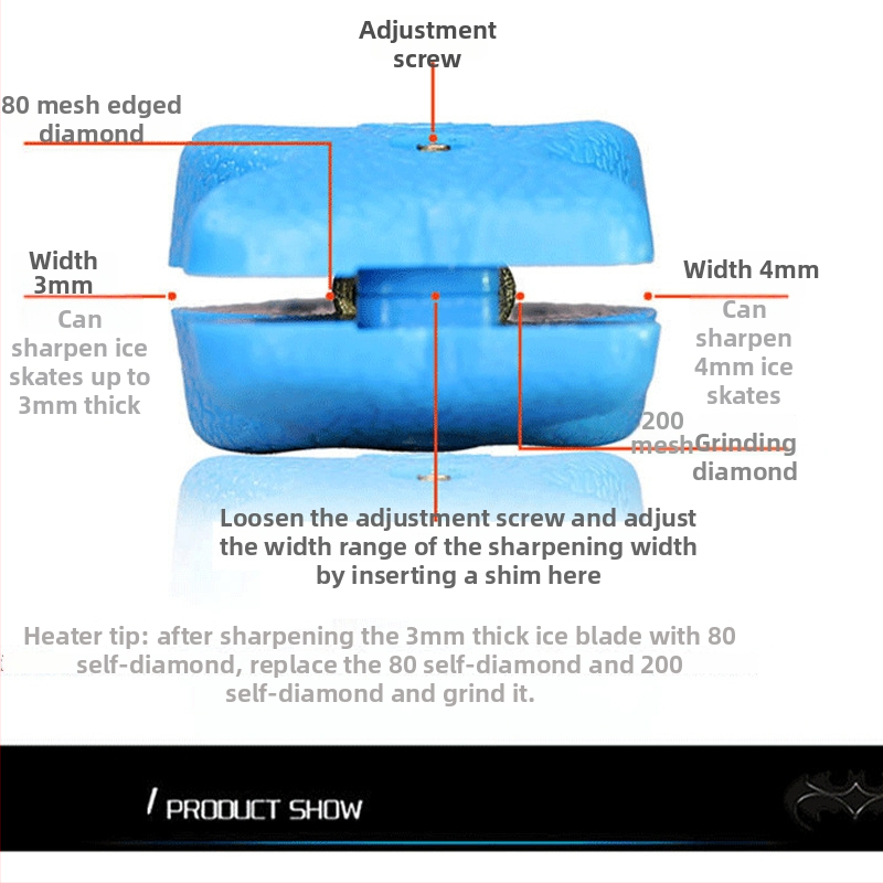 Brúska na korčule s diamantovým vzorom, ručné ovládanie, diamant materiál, pôvod Hebei