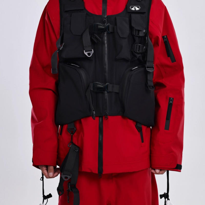 Uniszex szélálló síruha – kültéri használathoz; anyag: 80% poliészter, 14% spandex, 6% viszkóz