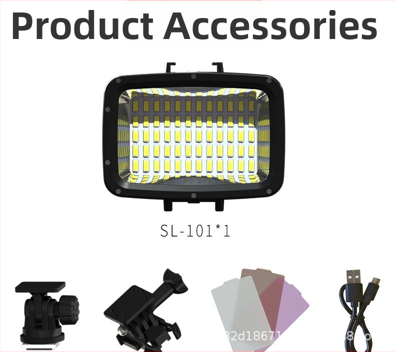 Búvár világítás fotózáshoz – Giant, ABS anyag, érintéses kapcsoló, méretek 75.5×41×61.5 mm