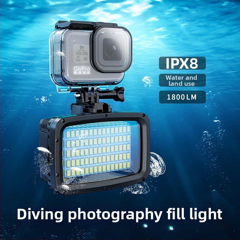 Búvár világítás fotózáshoz – Giant, ABS anyag, érintéses kapcsoló, méretek 75.5×41×61.5 mm