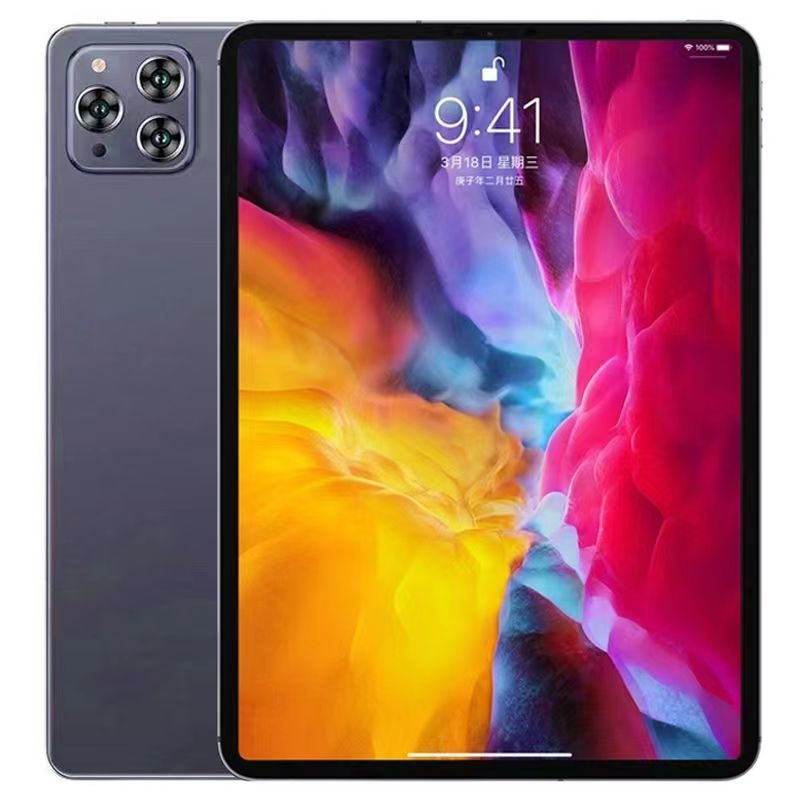 X30 táblagép 5G-vel, Android, négymagos processzor, 13 MP kamera és szemvédő HD kijelző