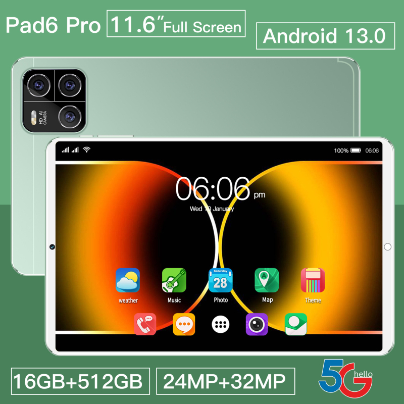 Pad6 Pro tablet, Globális verzió, Windows 7, 11,6 hüvelykes kijelző, Quad-core processzor, 13 MP kamera