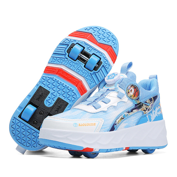 Amog Heelys patike za djecu, unisex, četverokotače s izvlačnim kotačićima, PU kotači