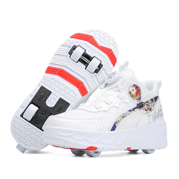 Amog Heelys patike za djecu, unisex, četverokotače s izvlačnim kotačićima, PU kotači