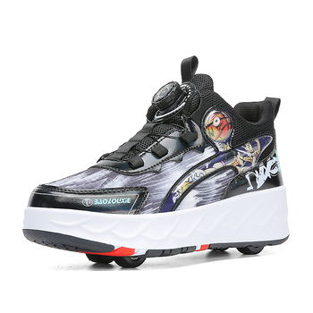 Amog Heelys patike za djecu, unisex, četverokotače s izvlačnim kotačićima, PU kotači