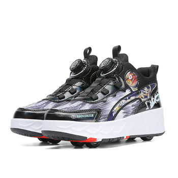 Amog Heelys patike za djecu, unisex, četverokotače s izvlačnim kotačićima, PU kotači