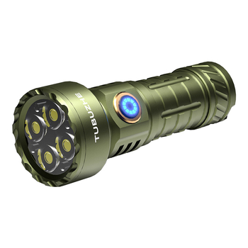 Vanjska kompakna LED svjetiljka, punjiva, aluminijska legura, 1100 mAh, 350+ lm, vodootporna, domet 200–500 m