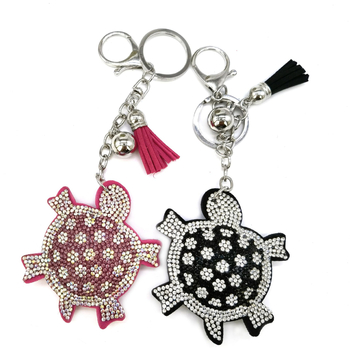 Ključić s kristalima i privjesak za torbu | Uzorak: srce / kapljica / zvono | Moderni minimalistički stil | Materijal: superfin vlakno