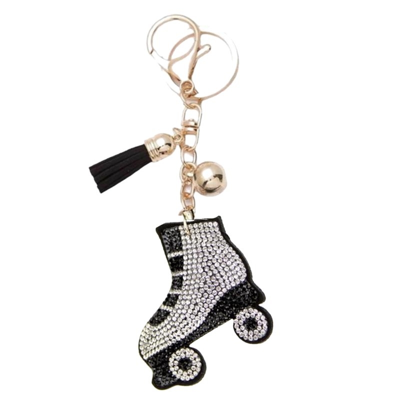 Ključić s kristalima i privjesak za torbu | Uzorak: srce / kapljica / zvono | Moderni minimalistički stil | Materijal: superfin vlakno