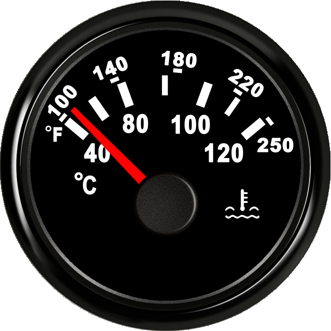 PMT2 SPR/Spuri Indikator temperature vode — s pokazivačem, prilagodljiv dio za automobilsku modifikaciju
