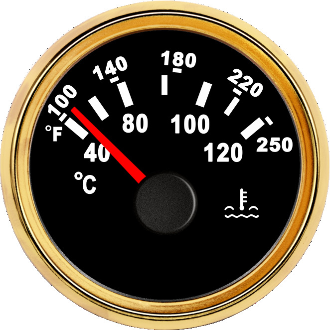 PMT2 SPR/Spuri Indikator temperature vode — s pokazivačem, prilagodljiv dio za automobilsku modifikaciju