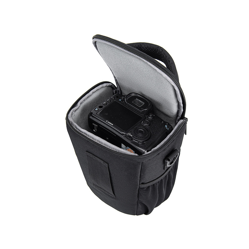 Geantă pentru cameră cu curea de umăr/crossbody, pentru DSLR și Mirrorless, impermeabilă, din poliester