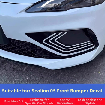 Za BYD Seal 05Dmi: dekorativne naljepnice za prednji branik, dekorativne trake prednjeg dijela, naljepnice za svjetla za maglu, film za prilagodbu prednje strane automobila