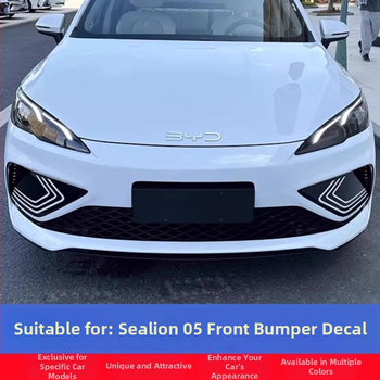 Za BYD Seal 05Dmi: dekorativne naljepnice za prednji branik, dekorativne trake prednjeg dijela, naljepnice za svjetla za maglu, film za prilagodbu prednje strane automobila