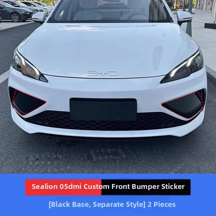 Za BYD Seal 05Dmi: dekorativne naljepnice za prednji branik, dekorativne trake prednjeg dijela, naljepnice za svjetla za maglu, film za prilagodbu prednje strane automobila
